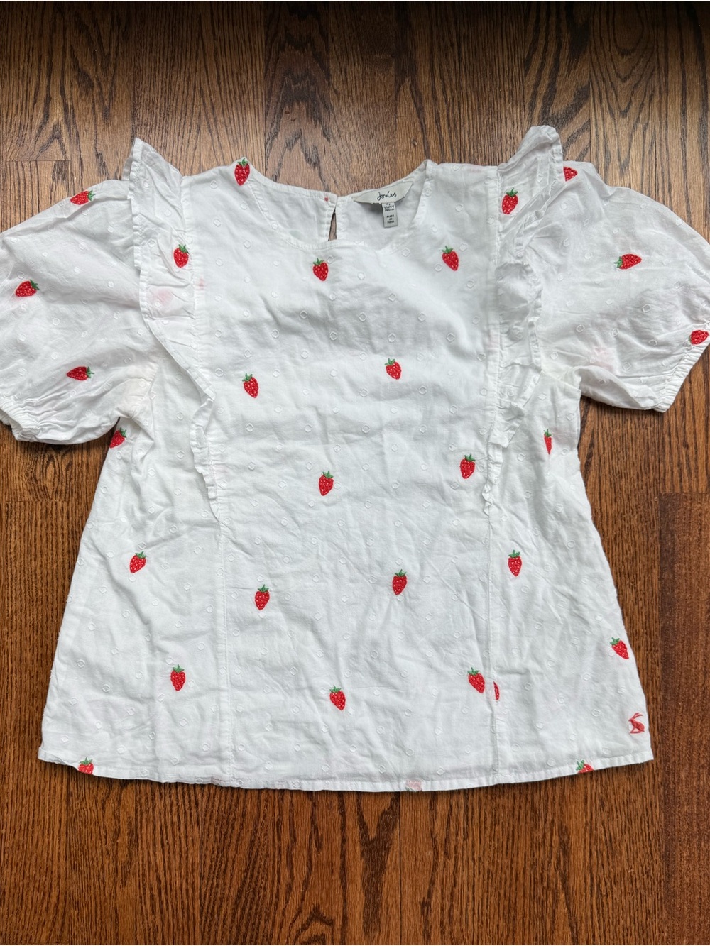Joules Embroidered Strawberry Top 10 Years